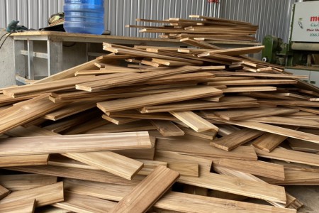 Sàn gỗ ngoài trời : Teak Lào 18mm