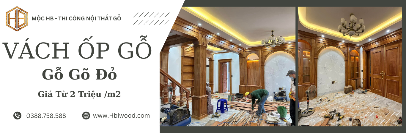 Vách ốp gỗ Tự nhiên : Gõ Đỏ Nam Phi
