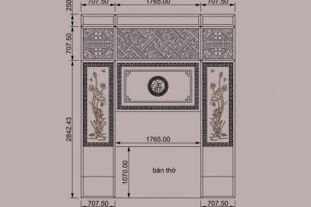 Thiết Kế Vách Ngăn Phòng Thờ